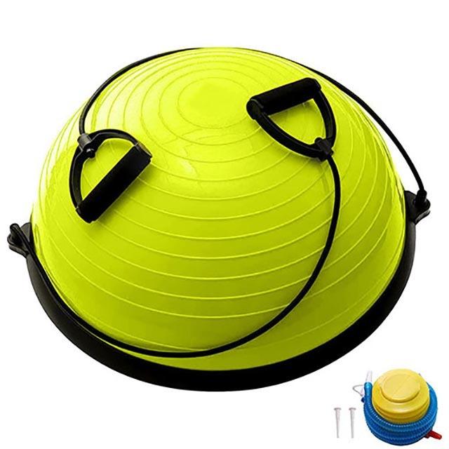 Подушка балансировочная платформа БОСУ, гимнастическая надувная полусфера для фитнеса футбола и похудения, #1