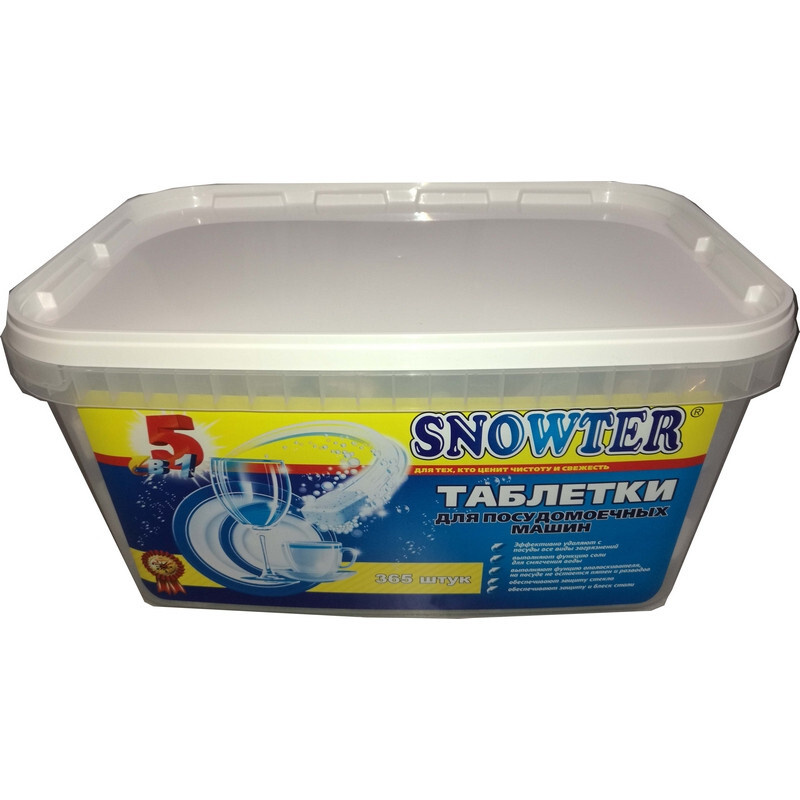 Таблетки для посудомоечных машин SNOWTER 365 штук в упаковке  #1