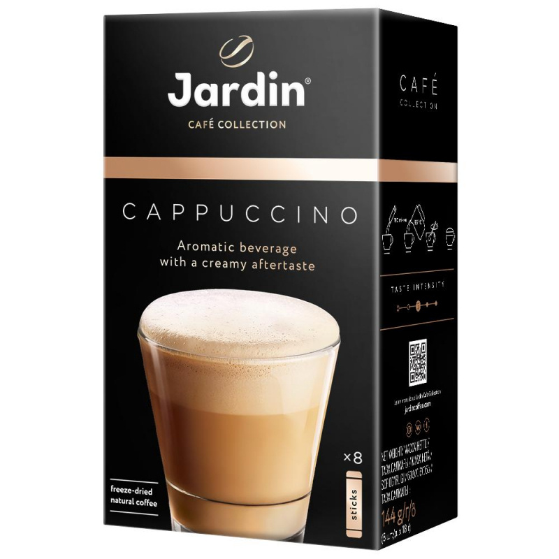 Кофе Jardin в стиках растворимый Капучино 3в1, 18гх8шт 1690-10 #1