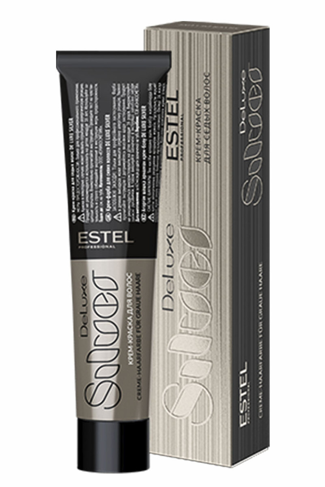Estel De Luxe Silver 7/7 Русый коричневый Крем-краска для седых волос 60 мл.  #1