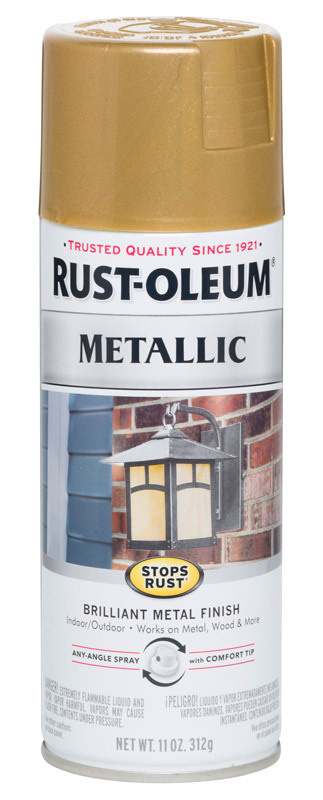 Аэрозольная краска Rust-Oleum Stops Rust Metallic Spray Эмаль универсальная антикоррозионная с эффектом #1