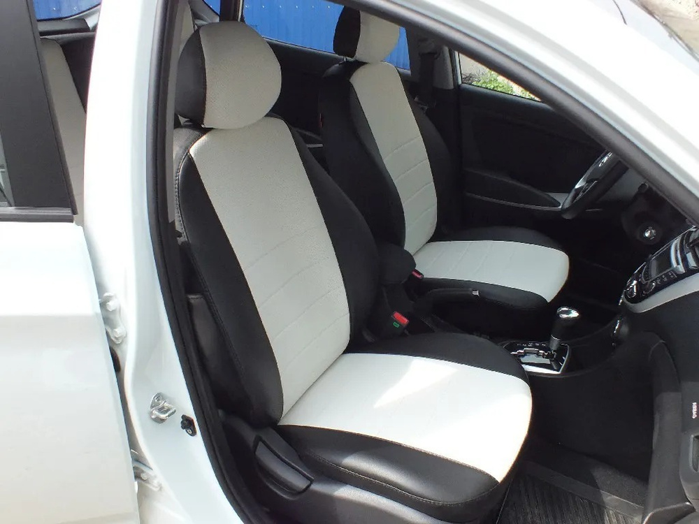 Чехлы на автомобильные сидения АВТОБРАТ для Kia Rio III седан c 11 по 17 г.в. (спинка заднего сидения #1