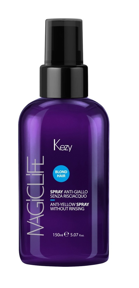 KEZY. Спрей против желтизны для светлых волос несмываемый с протеинами профессиональный Anti-yellow spray #1