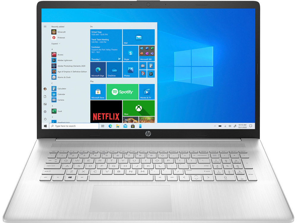 HP 17-cn0052ur Ноутбук 17.3", Intel Pentium Gold 7505, RAM 8 ГБ, SSD 256 ГБ, Intel UHD Graphics, Windows #1