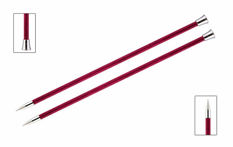 Спицы для вязания Knit Pro прямые, деревянные Royale 6мм, 35см, арт.29219  #1