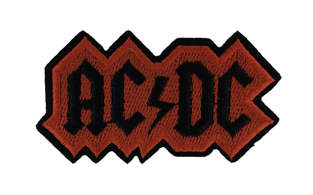 Нашивка, шеврон, патч (patch) AC-DC, размер 9*4,5 см, 1 шт. #1