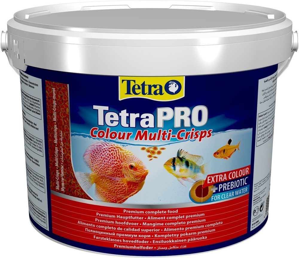 Tetra Pro Color Crisps / Корм-чипсы Тетра для улучшения окраса всех декоративных рыб 10 л (ведро)  #1