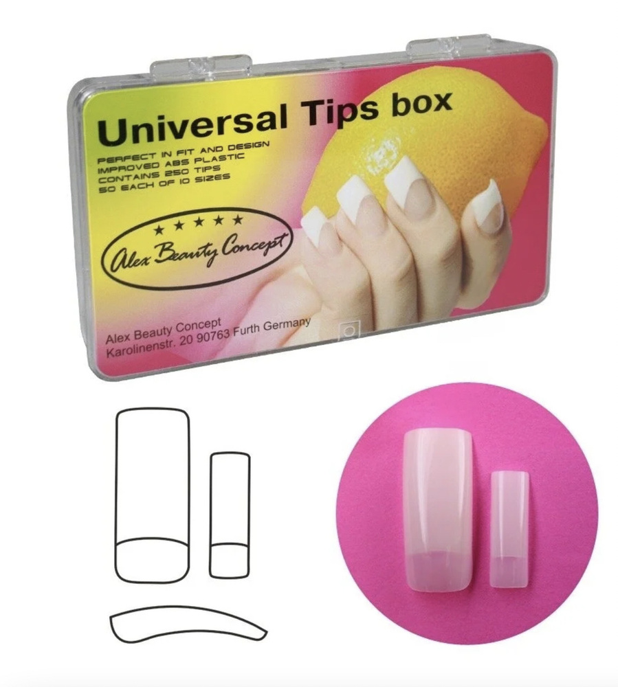 Alex Beauty Concept Типсы Universal Tips Box (100 ШТ) #1