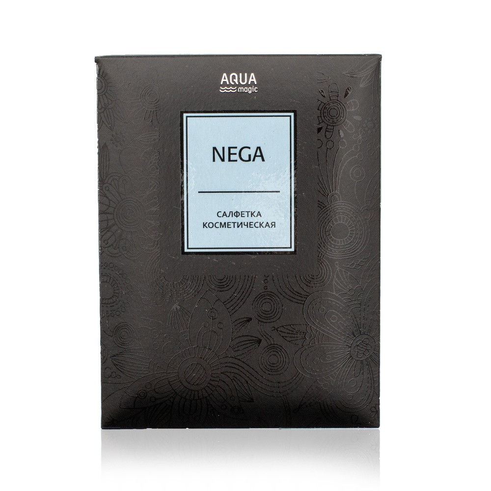 Салфетка косметическая Aqua Nega, голубая, 20 х 20 см #1