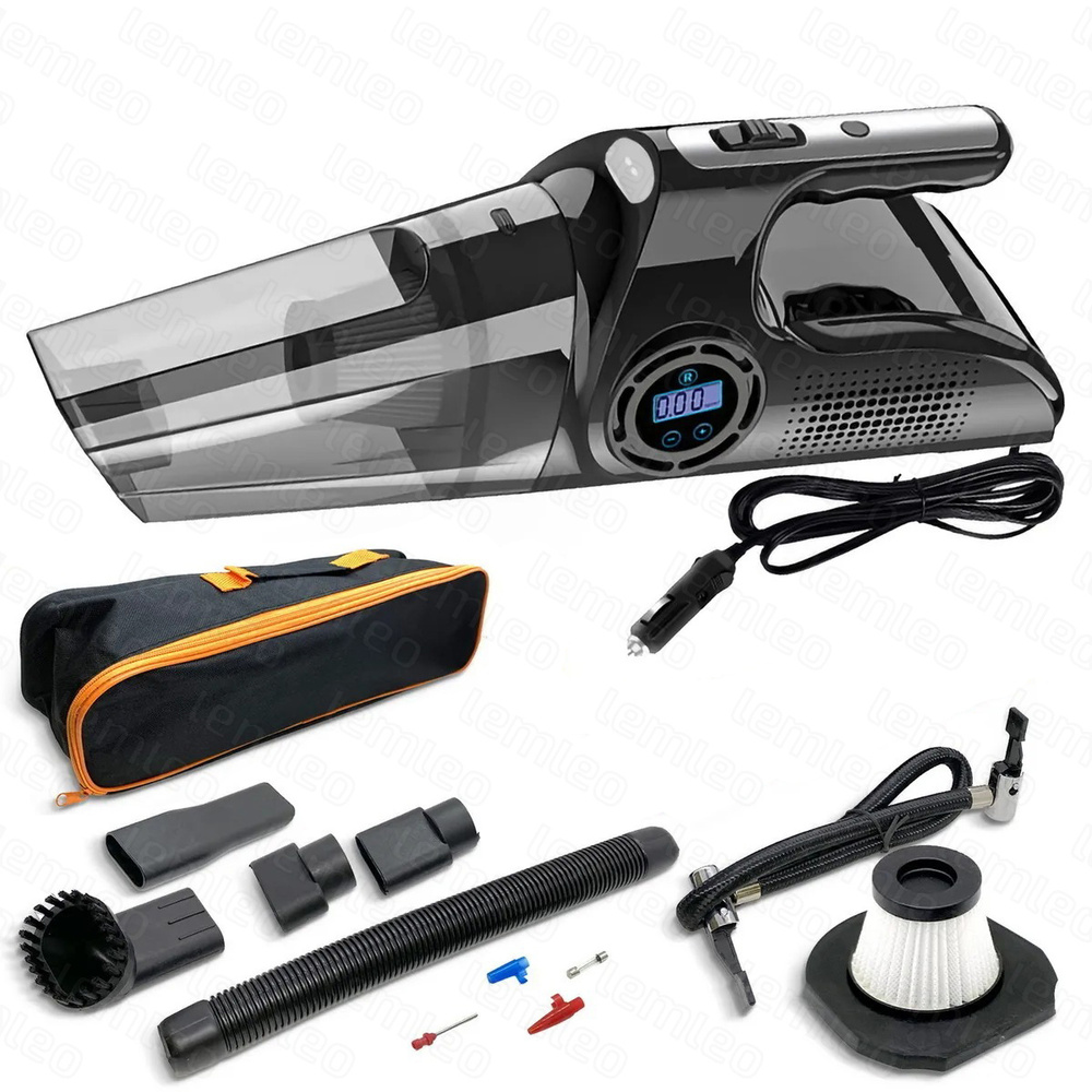 Пылесос для автомобиля с компрессором автопылесос ручной мини машинный ...