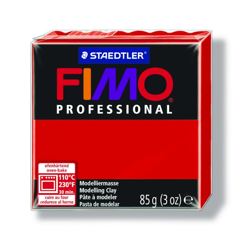 Полимерная глина FIMO Professional, запекаемая в печке, 85 г, чисто-красная (FIMO8004-200)  #1