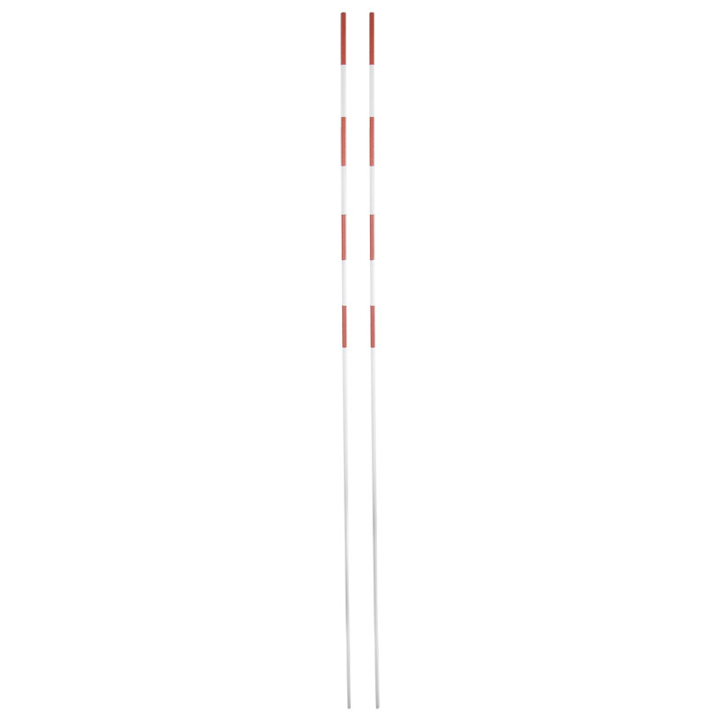 Антенны волейбольные под карманы FS№A1.8, высота 1,8м, диаметр 10мм, бело-красные  #1