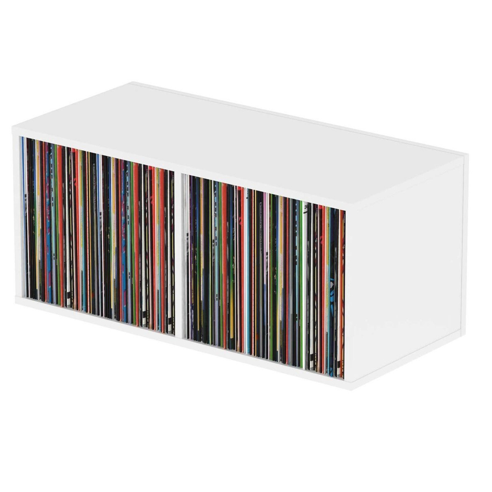 Подставка, система хранения виниловых пластинок 230 шт., цвет белый Glorious Record Box White 230  #1