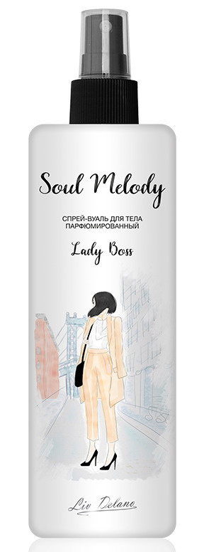 Liv Delano Спрей для тела вуаль SOUL MELODY парфюмированный lady boss, 200 мл  #1
