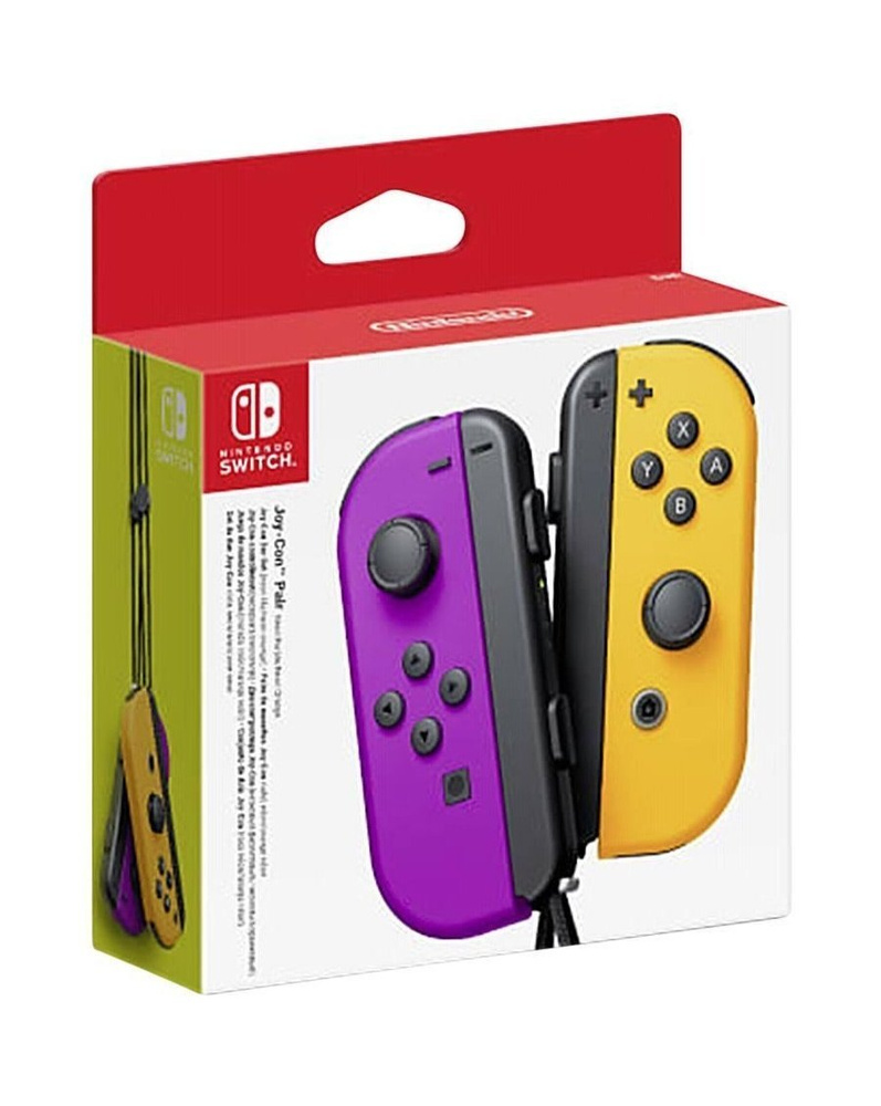 Геймпад Joy-Con Nintendo Switch (Неоновый Фиолетовый/Неоновый Оранжевый)  #1