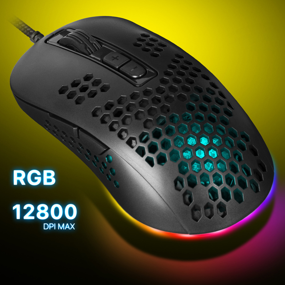 Игровая мышка для компьютера Defender Shepard RGB 7 кнопок 12800 dpi #1