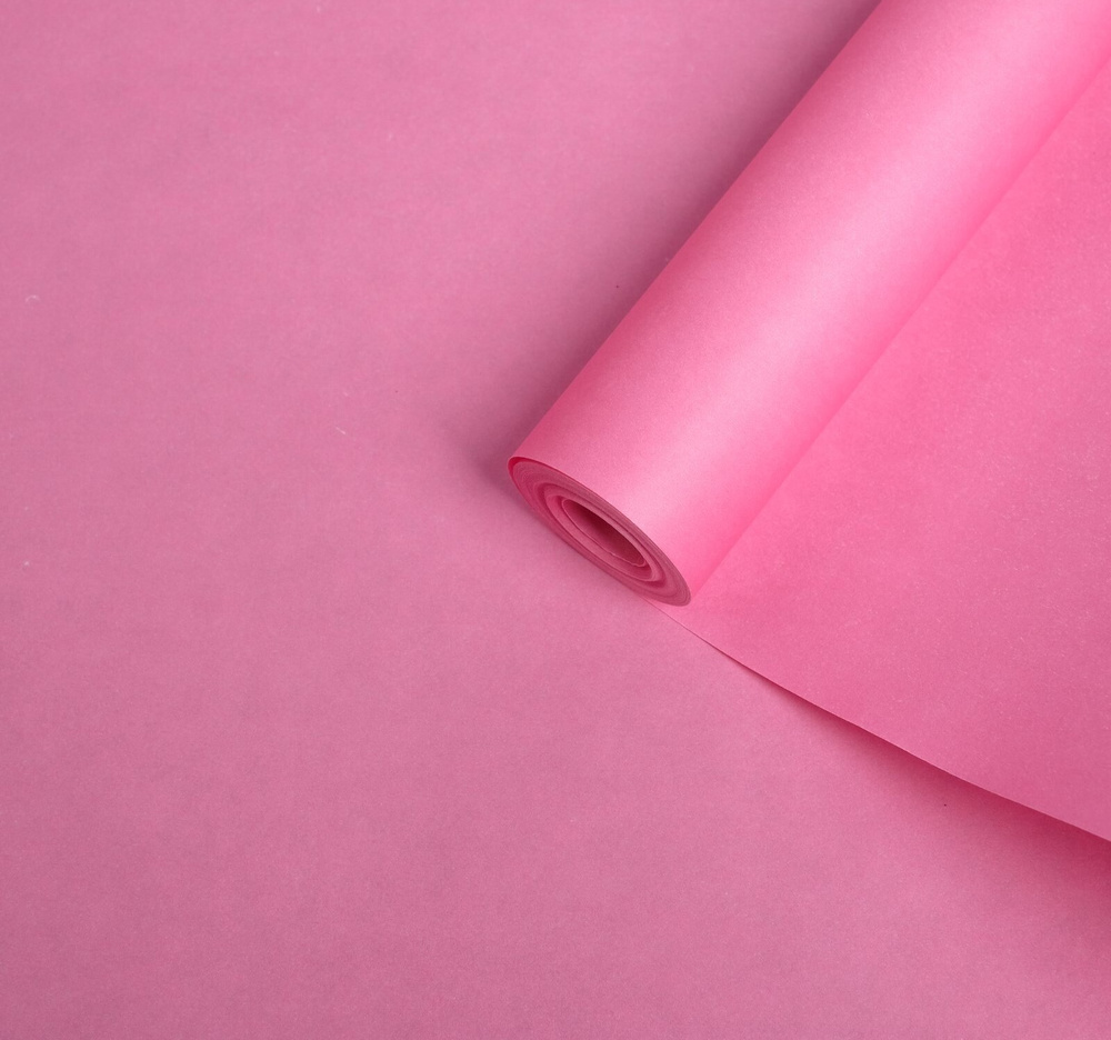 Крафт-бумага экошик с 2-сторонней покраской 0,5*2м, 70 гр.,цвет светло лиловый  #1