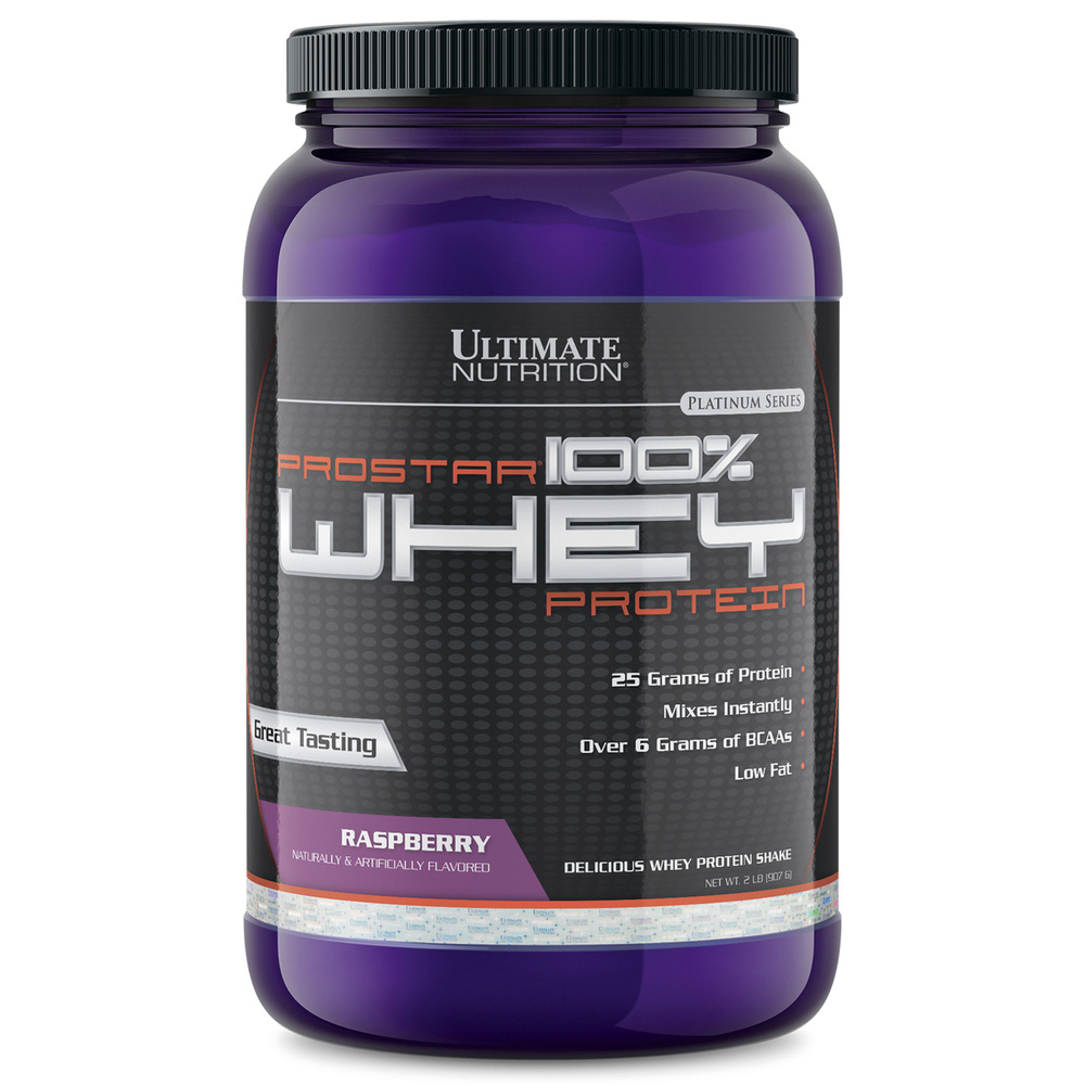 Протеин Ultimate Nutrition Prostar Whey 907 гр Малина #1