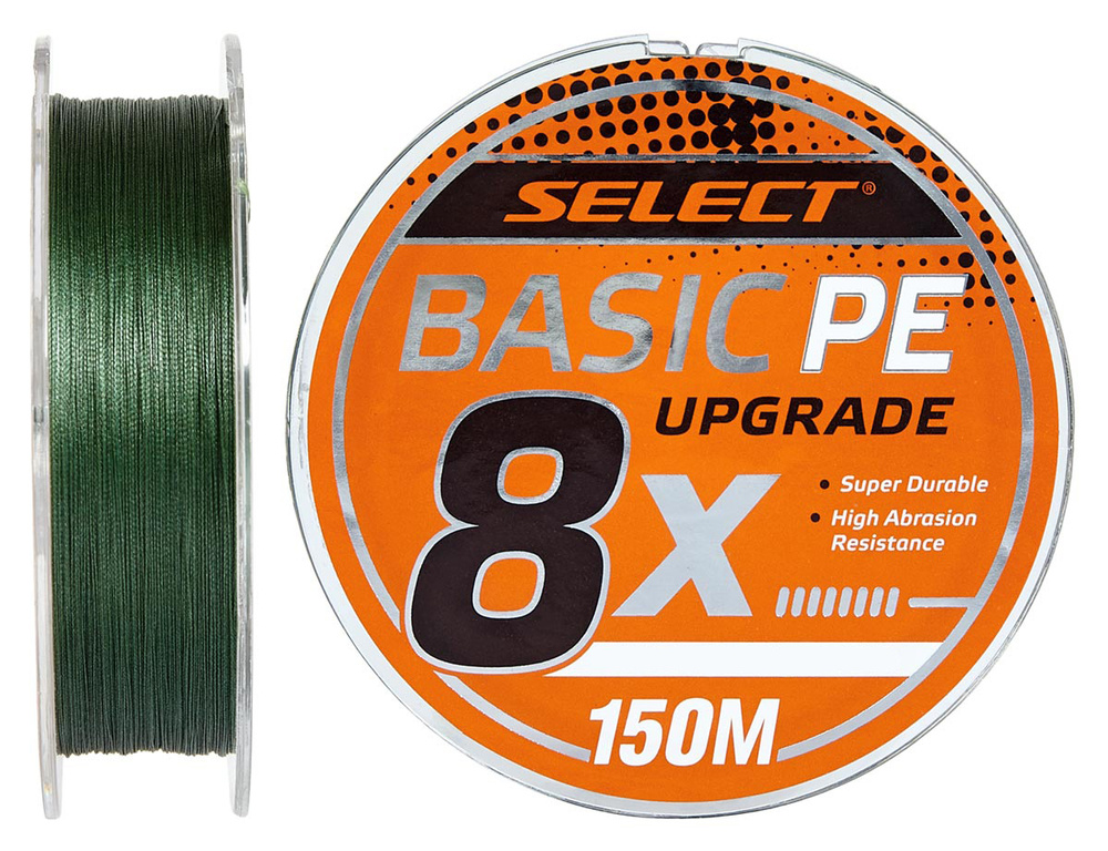 Шнур Select Basic PE 8x 150m (тёмно-зелёный) #1.2/0.16mm 20LB/9.3kg #1