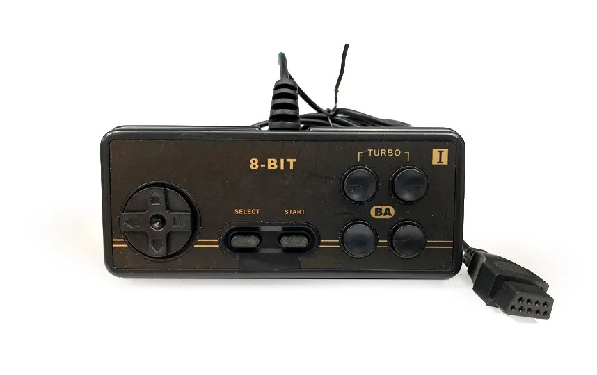 8 GameBit Геймпад 8bit Controller Black (квадратные) 9р узкий разъем, черный  #1