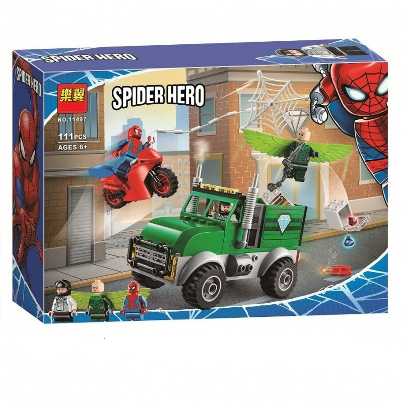 Конструктор Spider Hero 11497 "Ограбление Стервятника", 111 деталей  #1