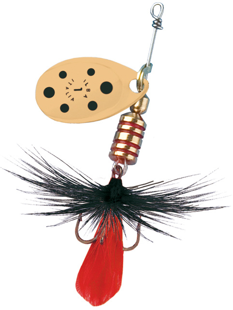 Блесна рыболовная вертушка для рыбалки на хищника / щуку / судака / окуня TONDO Fly "Gold/Black" №0 (Ilba), #1