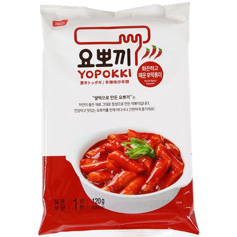 Рисовые клецки (палочки) токпокки Yopokki с остро-пряным вкусом, пачка 240г (2 персоны)  #1