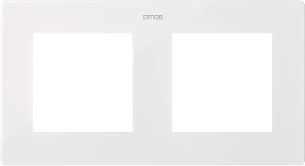 Рамка 2-м Simon24 бел. 2400620-030 ( 1шт. ) #1