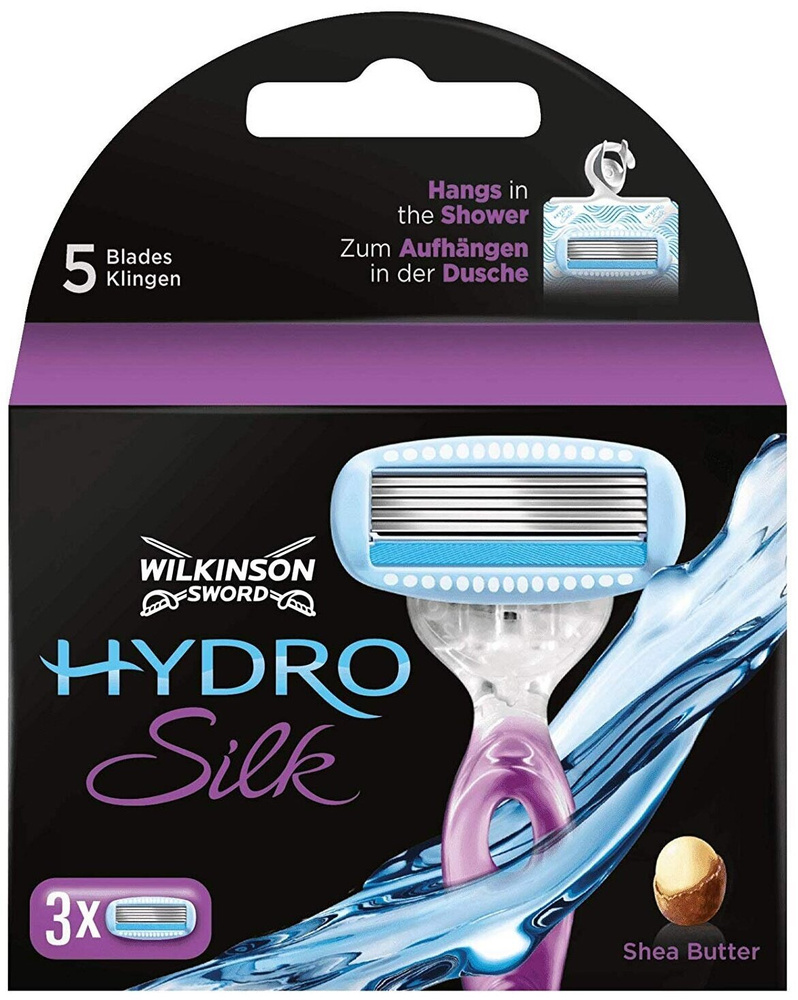 Schick Hydro Silk 5 / Сменные кассеты для женской бритвы SILK , 3 шт.  #1