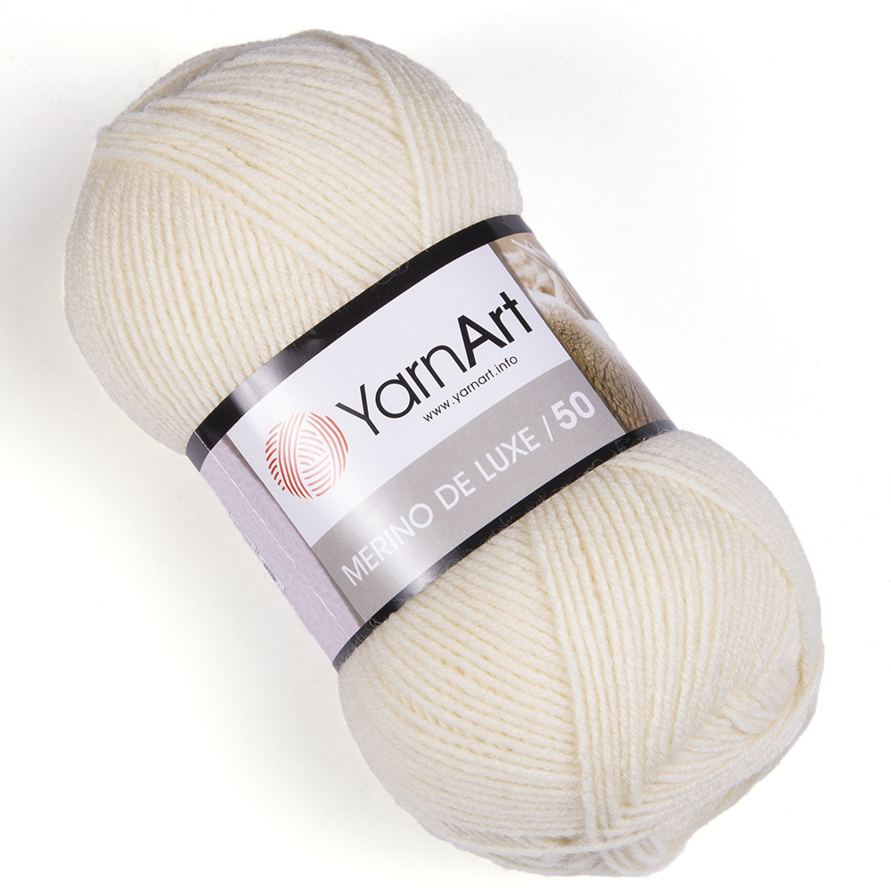 Пряжа YarnArt Merino De Luxe 50 (5 шт) #1