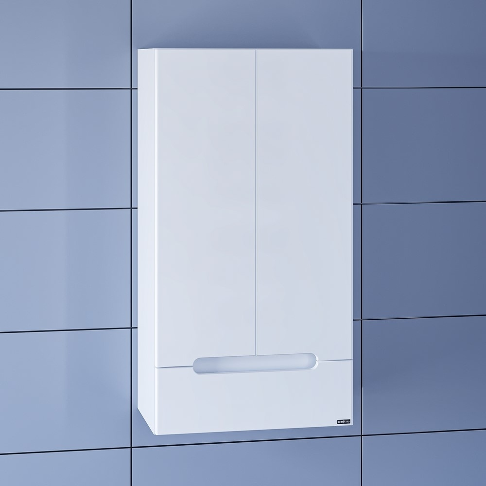 Шкаф подвесной для ванной комнаты Лондон 48/90 с 1 ящиком над стиральной машиной  #1