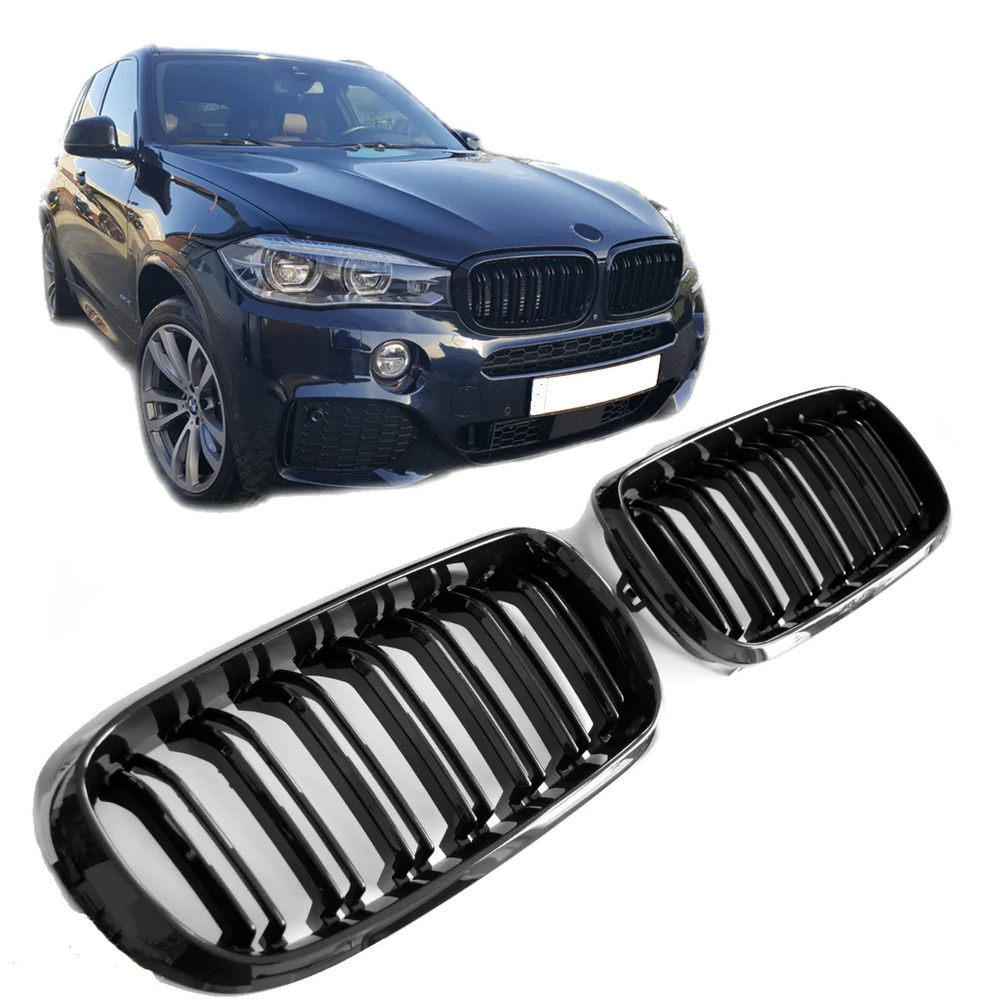 Решетка радиатора BMW X5 F15/ X6 F16 черный лак с Эмблемой M - арт.  37G26322F - купить по выгодной цене в интернет-магазине OZON (524992729)