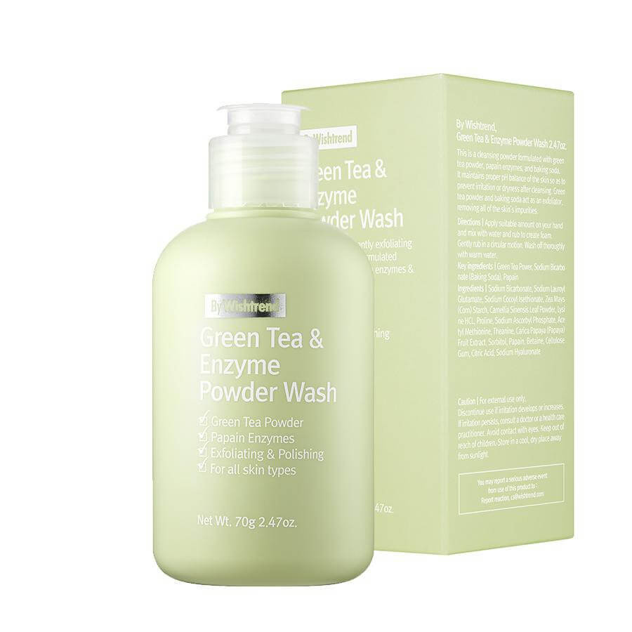 By Wishtrend Энзимная пудра с зелёным чаем Green Tea & Enzyme Powder Wash #1