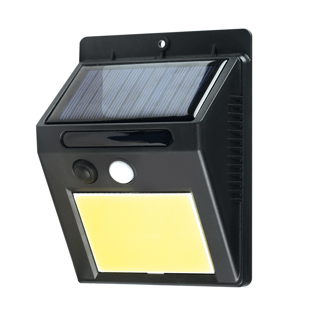Настенный светильник SmartBuy на солнечных батареях, с датчиком движения, COB, 3 Вт (SBF-32-MS), черный #1