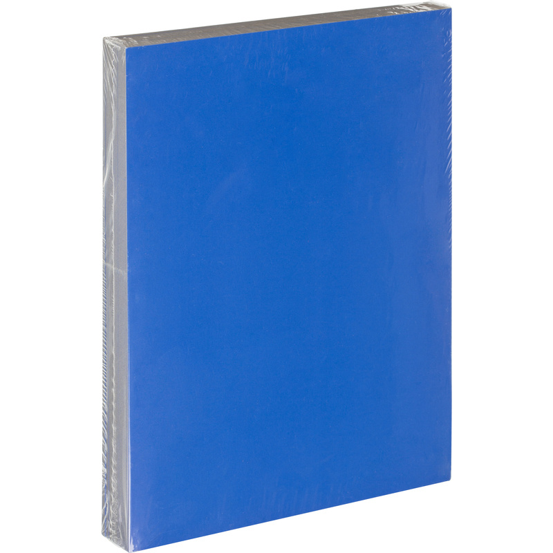 Обложки для переплета картонные, А4, 250 г/кв.м, синие, глянцевые, 100 штук в упаковке  #1