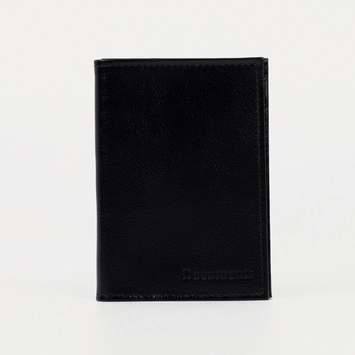 Кайман, Обложка для автодокументов и паспорта, цвет чёрный, 10x1,5x13,5 см  #1