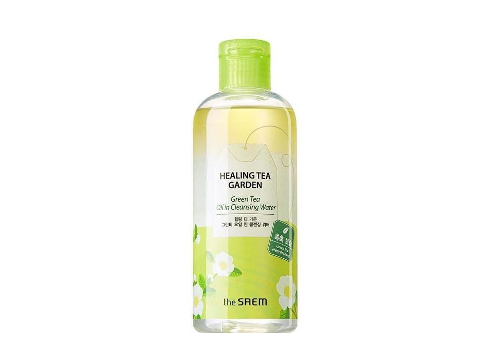 THE SAEM Двухфазное средство для снятия макияжа Healing Tea Garden Green Tea Oil In Cleansing Water, #1