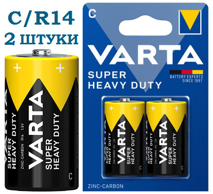 Varta Батарейка C, Солевой тип, 1,5 В, 2 шт #1