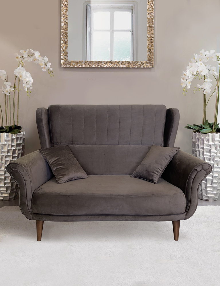Ахтамар Прямой диван, механизм Нераскладной, 150х87х105 см,темно-коричневый  #1