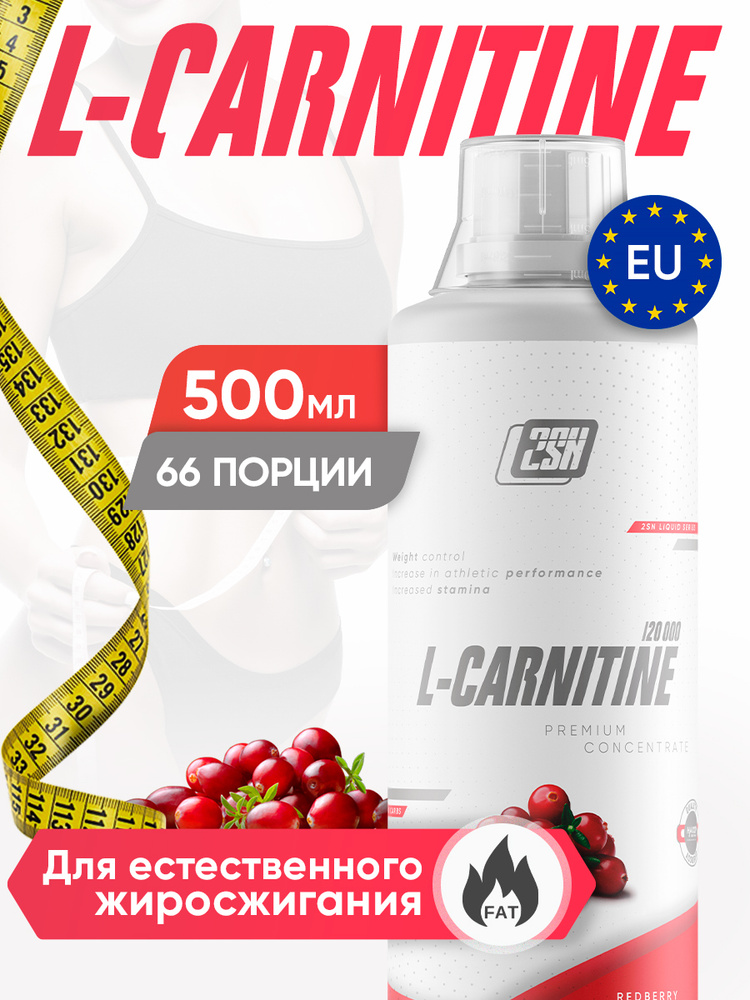 2SN Жидкий Л-карнитин для похудения и сушки, натуральный жиросжигатель (L carnitine), 500ml (Клюква) #1