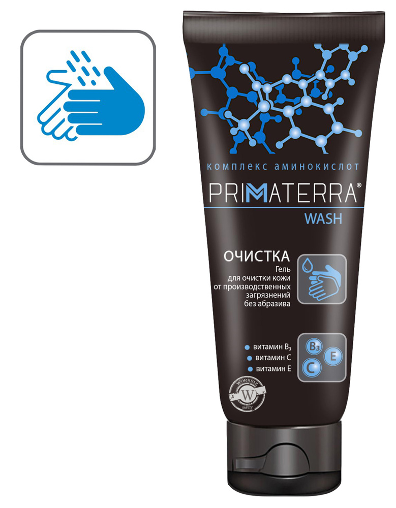 Гель без абразива PRIMATERRA WASH для очистки кожи от производственных загрязнений 200мл / 1 шт.  #1