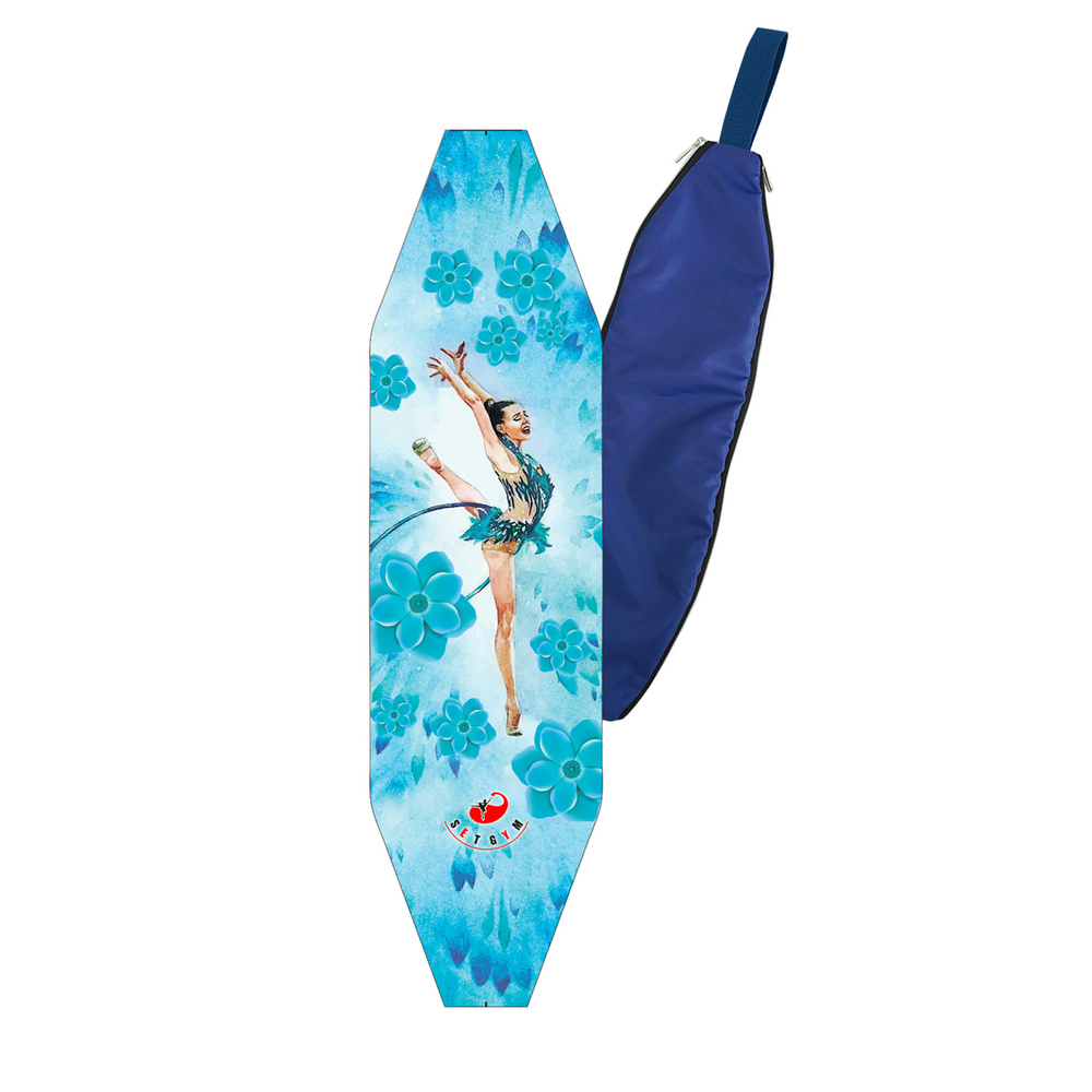 Чехол для гимнастических булав 7313 CS  BLUE FLOWER #1