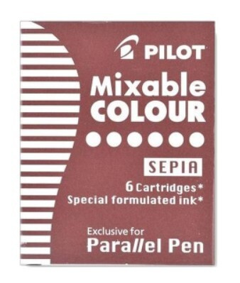 Чернильный картридж Pilot Parallel Pen сепия (6 штук в упаковке) IC-P3-S6 (SP)  #1