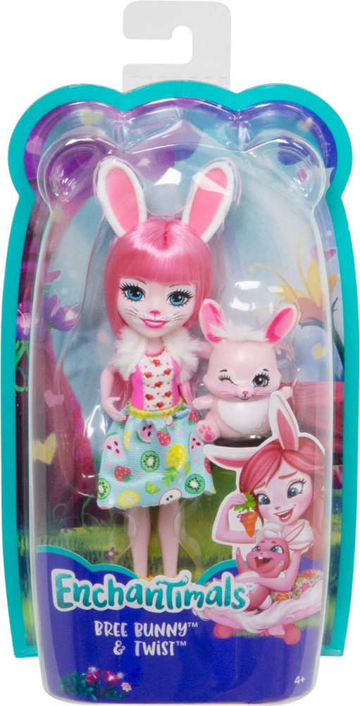 Кукла Mattel Enchantimals DVH87, FXM73 с питомцем,  Бри Кроля и Твист #1