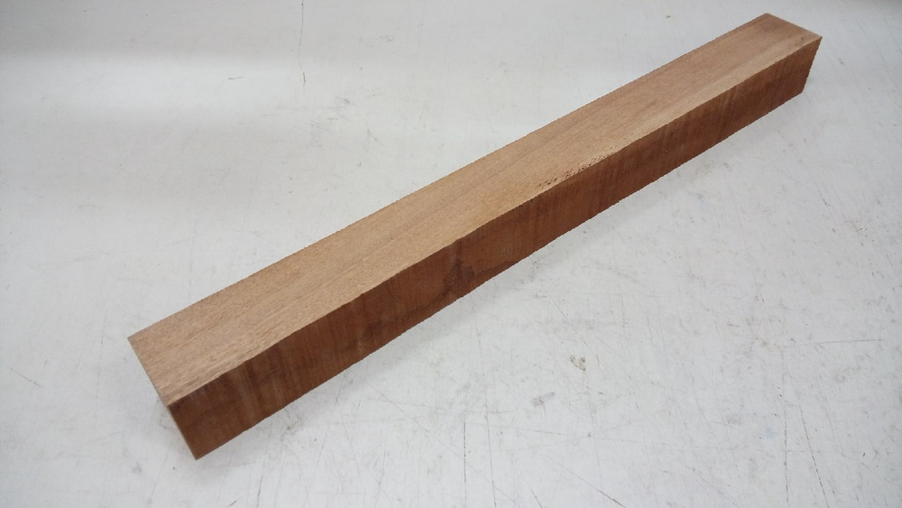 Сапеле, брусок деревянный 50х50х530мм, заготовка для токарных работ  #1