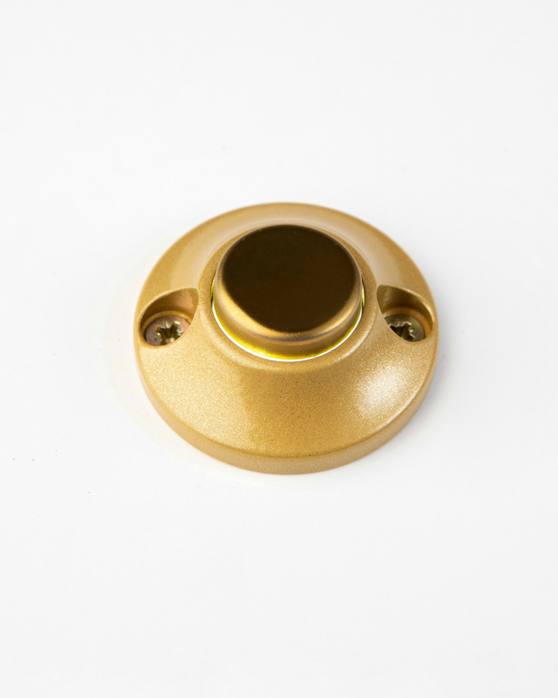 Кнопка выхода антивандальная механическая 20.0 с подсветкой 12 В золотой металлик  #1