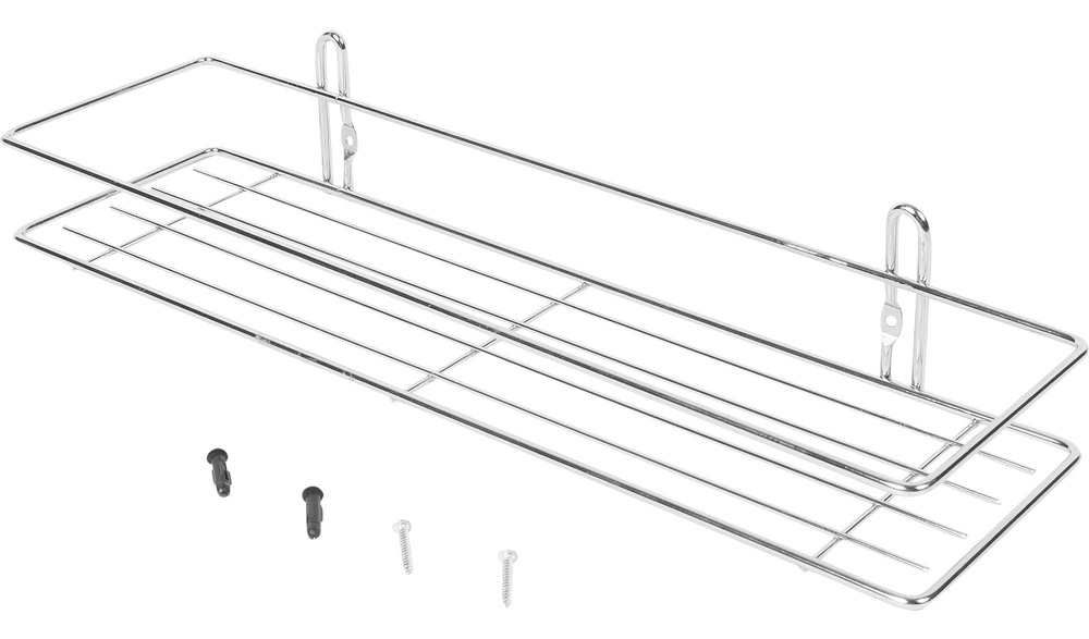 Полка для ванной комнаты Прямая 1 ярусная, 1 шт #1