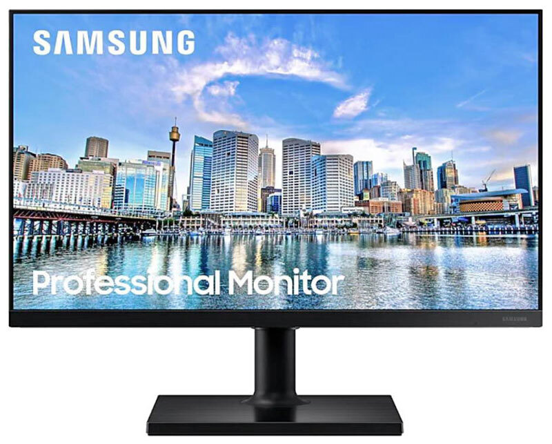 Samsung 27" Монитор F24T450FQI, 1920x1080, 75 Гц, IPS, черный, черный #1