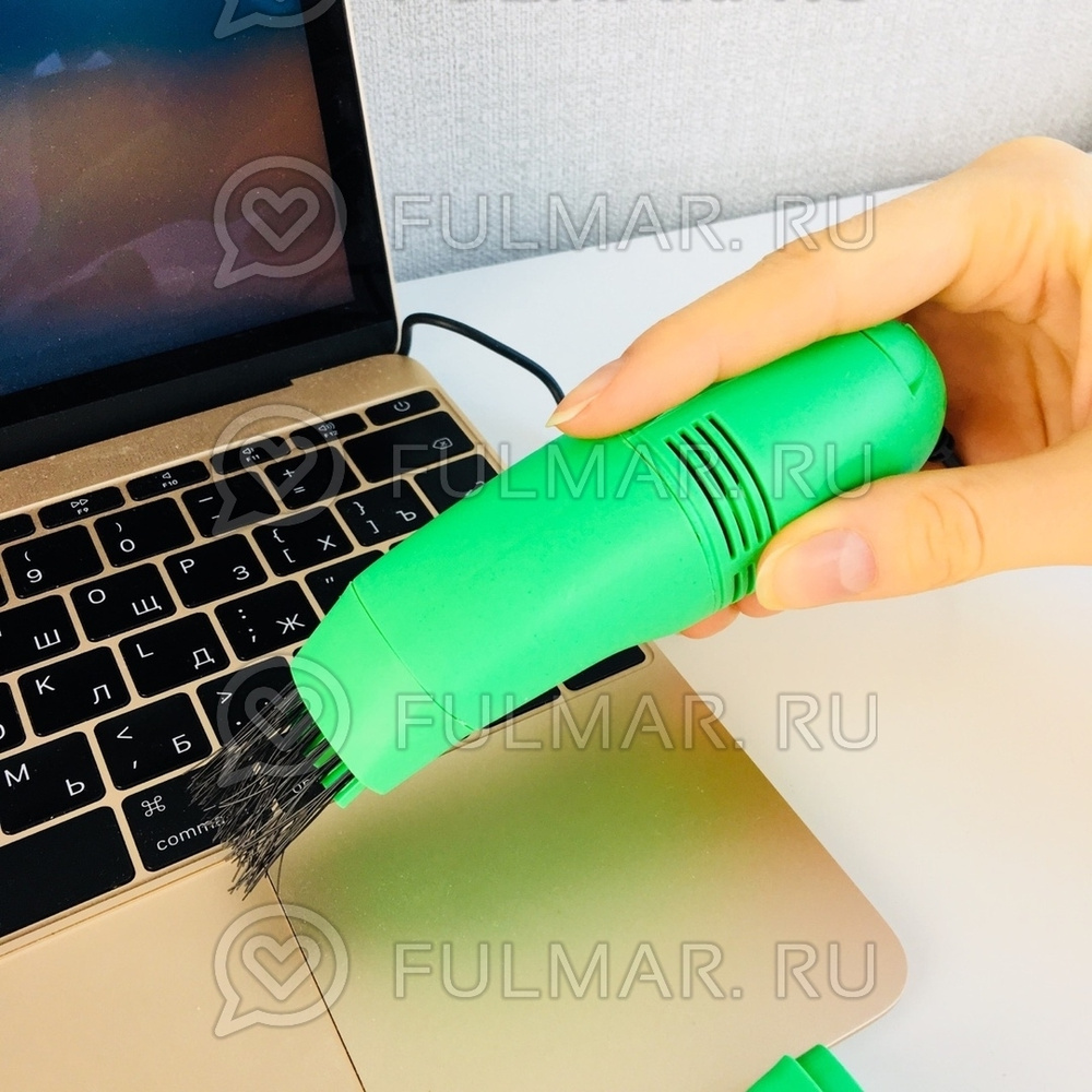 Мини пылесос для клавиатуры от USB Салатовый #1