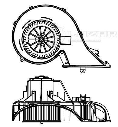 Электровентилятор отопителя для автомобилей Volvo FH (12-)/Renault Trucks T-series (13-) LFH1003  #1